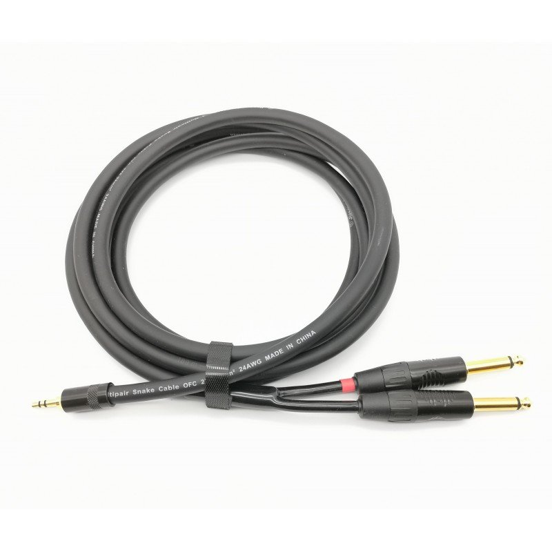 E52-3,5-2J-0300-0 Кабель аудио 3.5-2х6.3мм, 3м, ZZcable