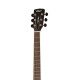 EARTH100-NAT-WBAG Earth Series Акустическая гитара, цвет натуральный глянцевый, чехол, Cort