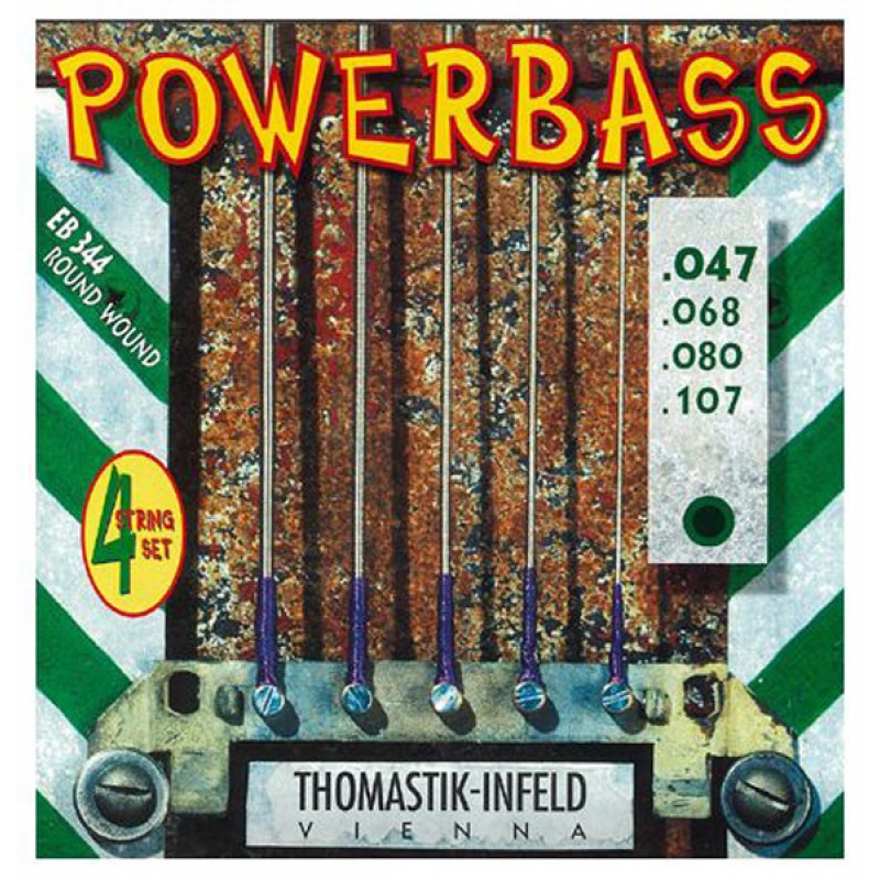 EB344 Power Bass Комплект струн для бас-гитары, Medium Light, 47-107, Thomastik