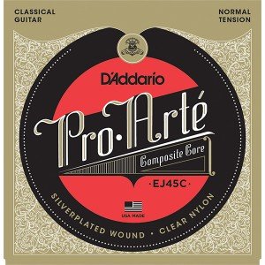 EJ45C COMPOSITE PRO ARTE Струны для классической гитары нейлоновые/композитные Normal D`Addario