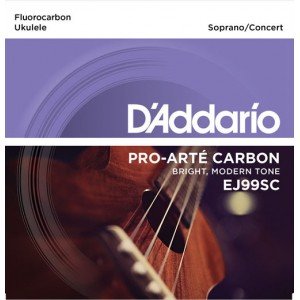 EJ99SC Pro-Arte Carbon Комплект струн для укулеле сопрано/концертного, D'Addario