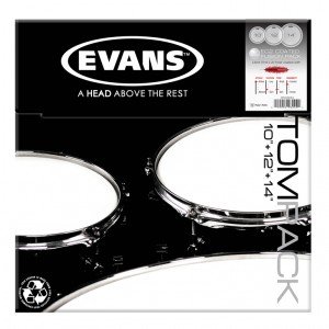 ETP-EC2SCTD-F EC2 Fusion Набор пластика для том барабана, с покрытием 10"/12"/14", Evans ETP-EC2SCTD-F EC2 Fusion Набор пластика для том барабана, с покрытием 10"/12"/14", Evans