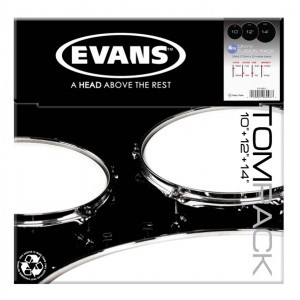 ETP-ONX2-F Onyx Coated Fusion Набор пластика для том барабана (10", 12", 14"), Evans