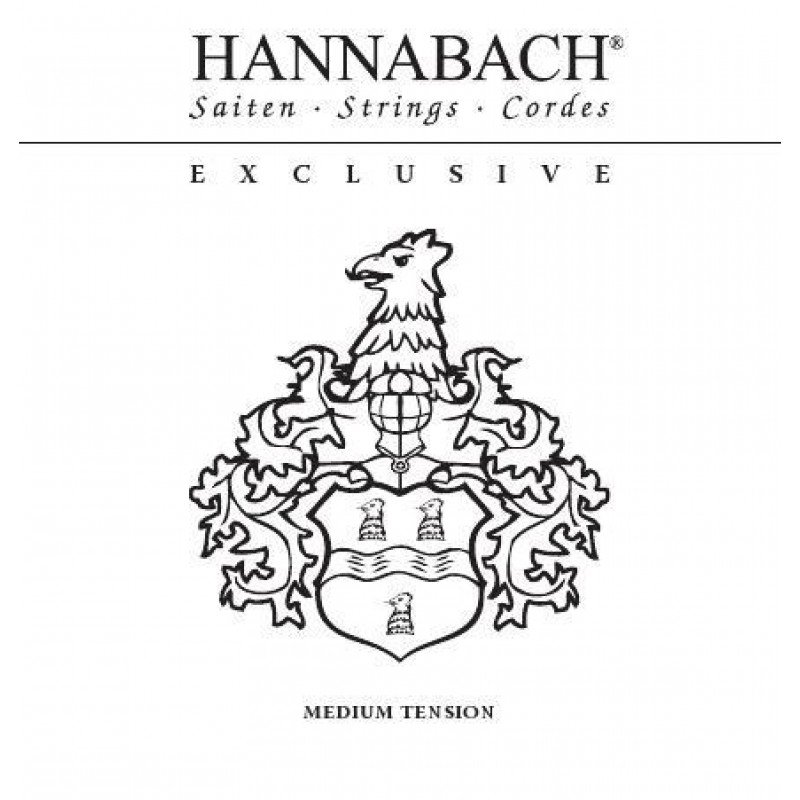 EXCLMT Exclusive Black Комплект струн для классической гитары, среднее натяжение, Hannabach EXCLMT Exclusive Black Комплект струн для классической гитары, среднее натяжение, Hannabach