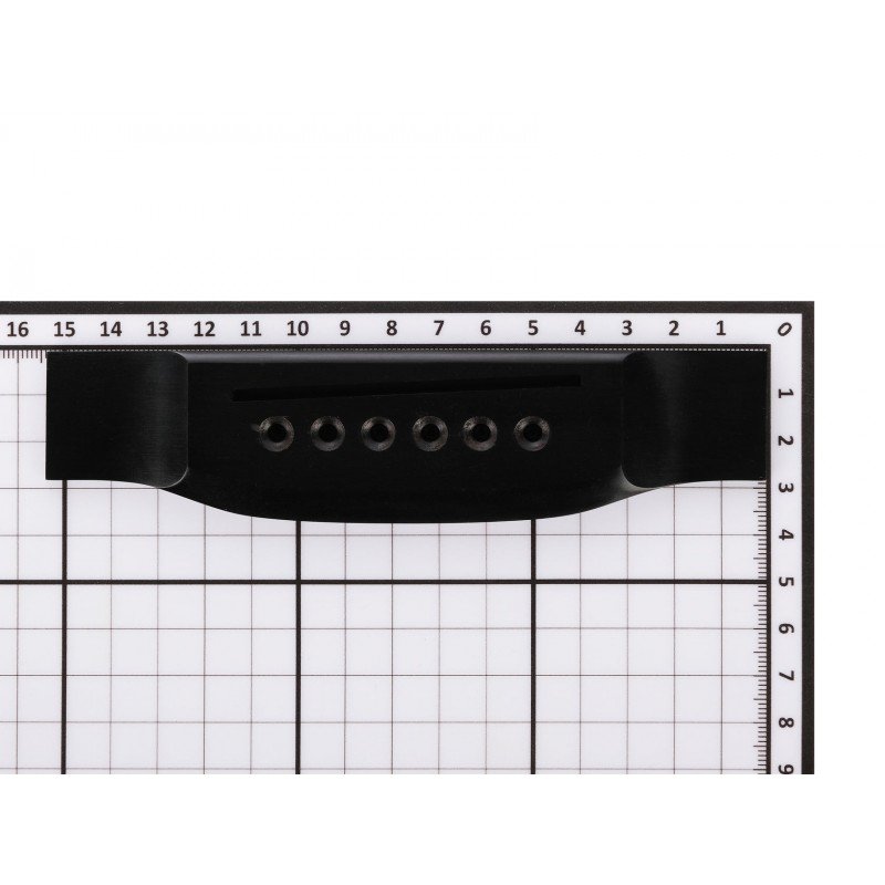 F-2802 Струнодержатель акустической гитары, черное дерево, Hosco