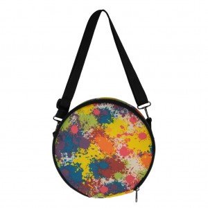 F-Kc-B Чехол для круглого мини-кахона, акварельный принт, ОКая