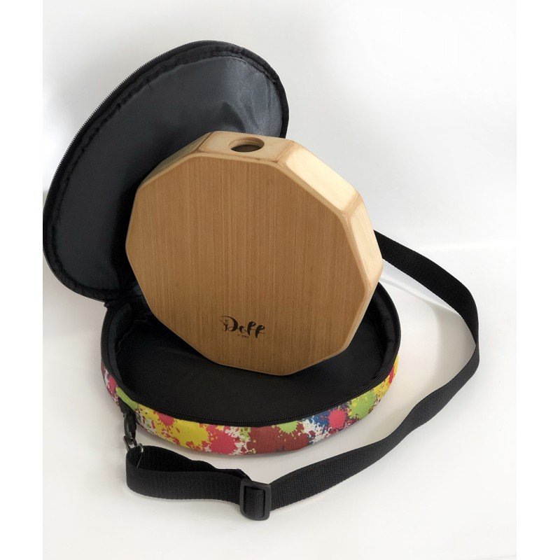 F-Kc-B Чехол для круглого мини-кахона, акварельный принт, ОКая