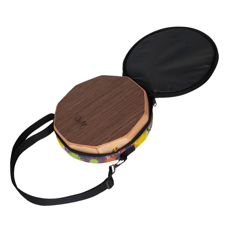 F-Kc-B Чехол для круглого мини-кахона, акварельный принт, ОКая