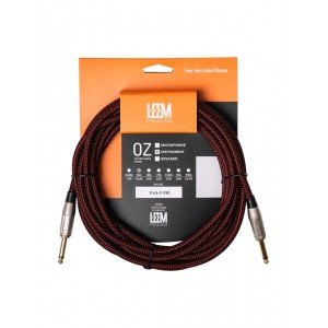 FAS-5(BK/RD) Кабель инструментальный, черный/красный, 5м, Leem