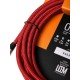 FAS-5(RD/BK) Кабель инструментальный, красный/черный, 5м, Leem