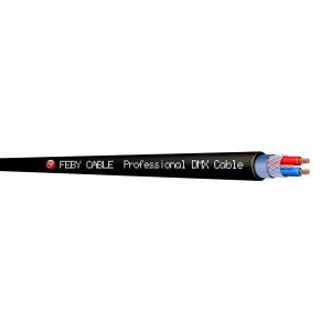 FC022BK-100 Кабель DMX, черный, 100м, Feby Cable FC022BK-100 Кабель DMX, черный, 100м, Feby Cable