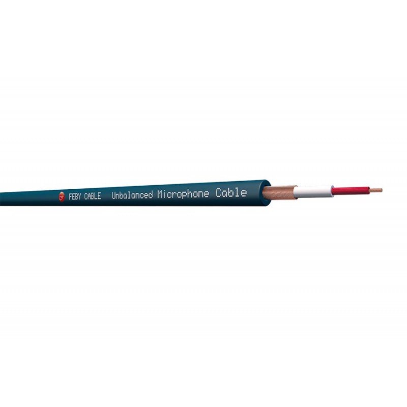 FC122BK-100 Кабель микрофонный, черный, 100м, Feby Cable
