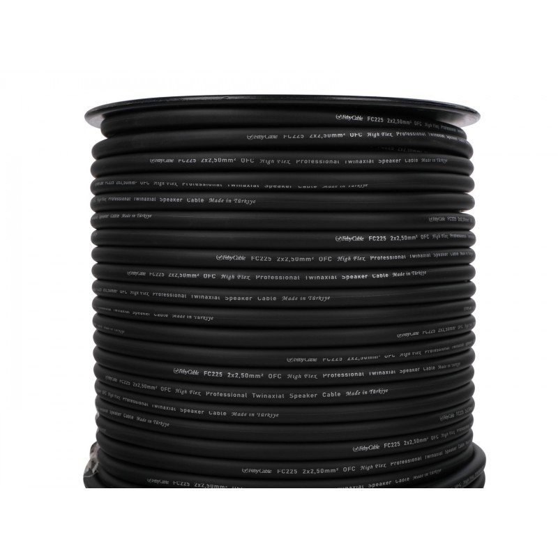 FC225BK-50 Кабель акустический, черный, 50м, Feby Cable