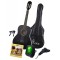 FCG-2036CAP-BK-3/4 Классическая гитара 3/4 с чехлом, ремнем, тюнером, черная, Foix