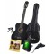 FCG-2039CAP-BK-MAT Классическая гитара с чехлом, ремнем, тюнером, черная матовая, Foix