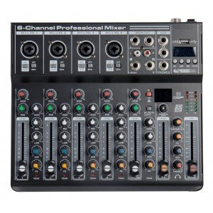 FK-06 Микшерный пульт, 6 каналов, серия PRO, LAudio FK-06 Микшерный пульт, 6 каналов, серия PRO, LAudio