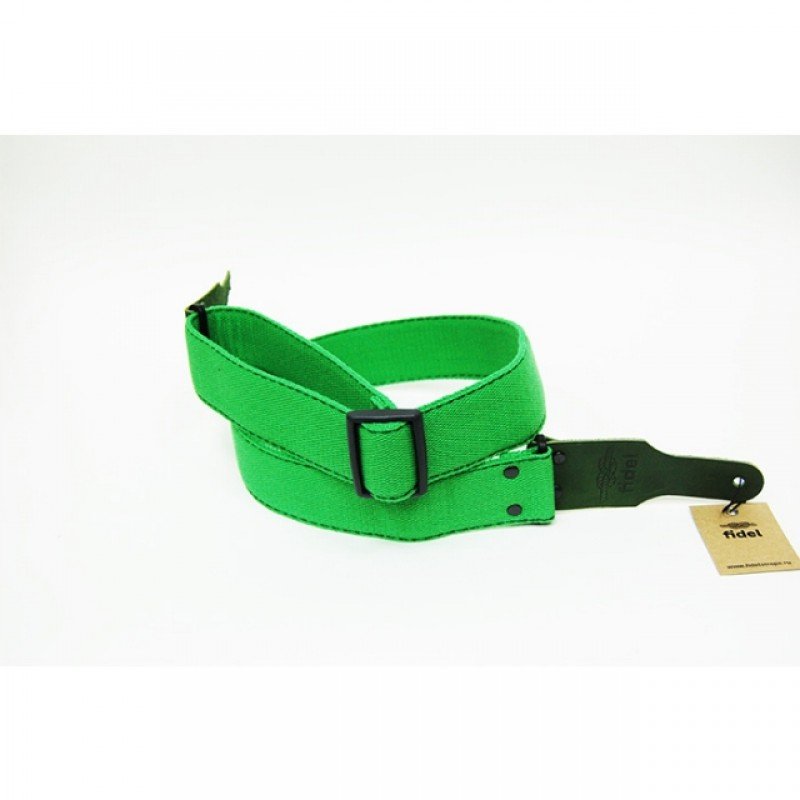FL10001CD CottonDrive Ремень для гитары, нефритовый, Fidel