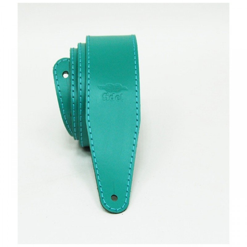 FL111004LP Premier Ремень для гитары, кожаный, бирюзовый, Fidel