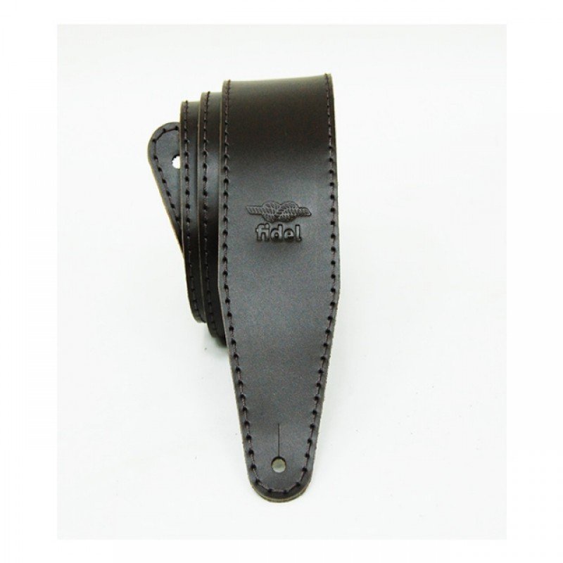 FL111021LP Premier Ремень для гитары, кожаный, темный шоколад, Fidel