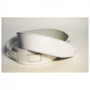 FL1110233LP Premier Ремень для гитары, кожаный, белый, Fidel