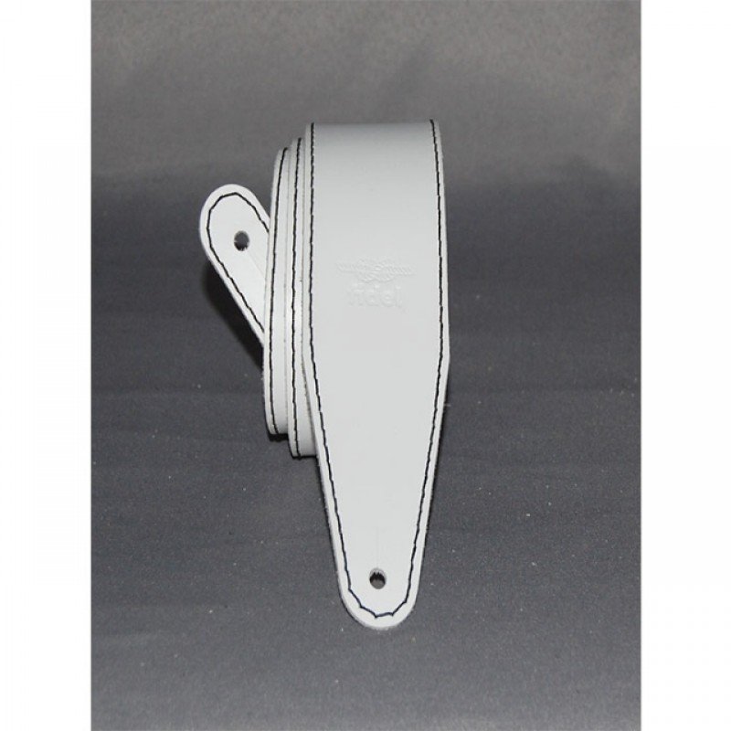 FL111025LP Premier Ремень для гитары, кожаный, белый, Fidel