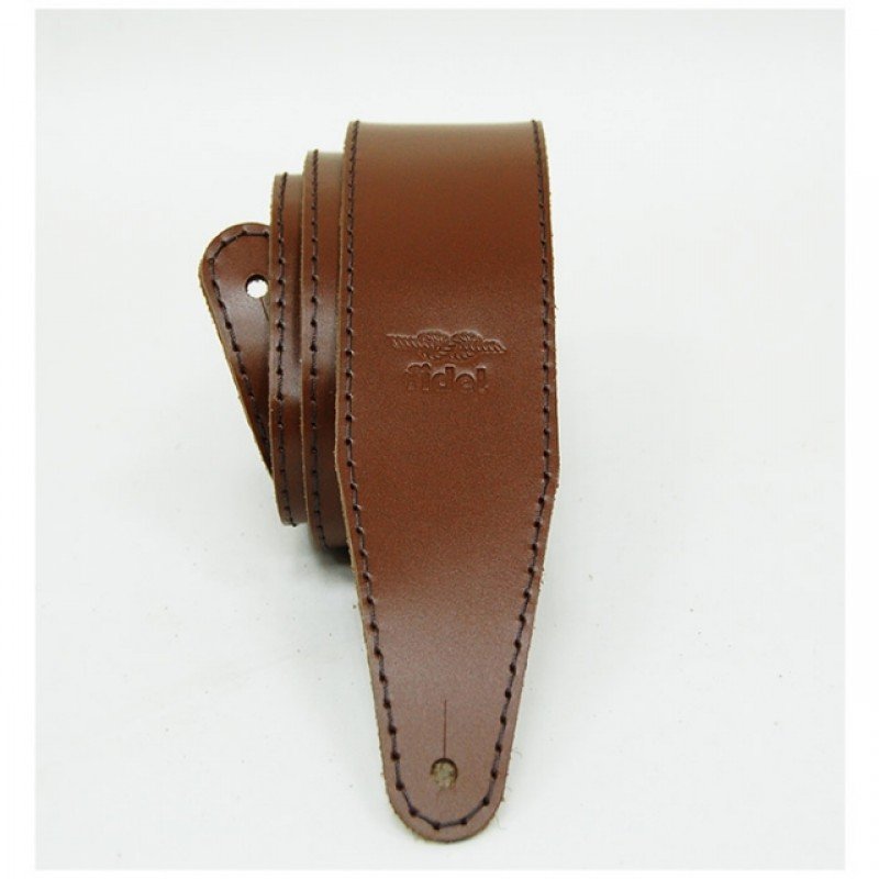 FL111033LP Premier Ремень для гитары, кожаный, коричневый, Fidel