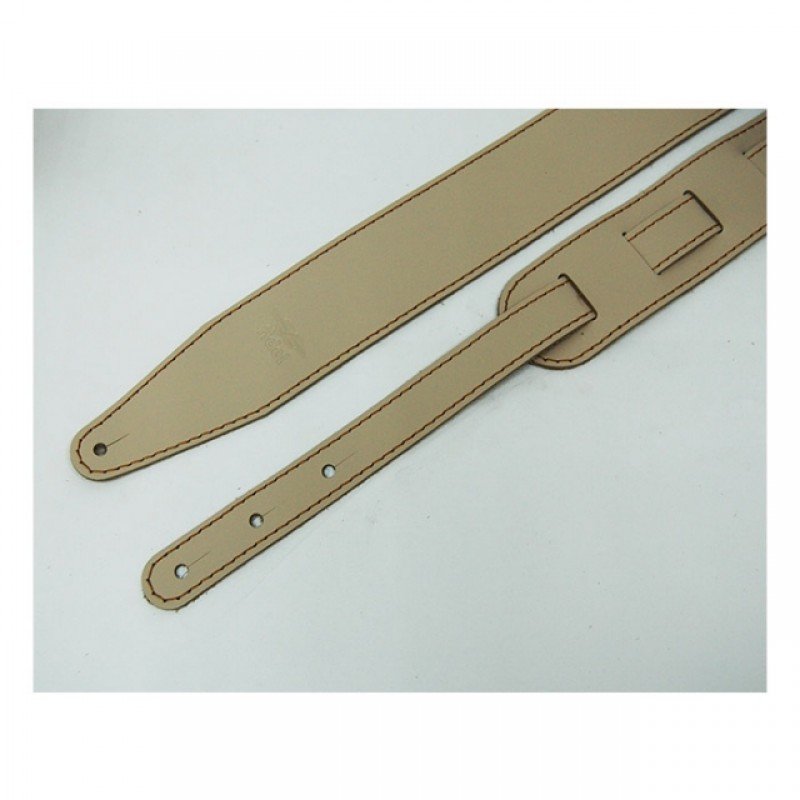 FL111040LP Premier Ремень для гитары, кожаный, капучино, Fidel