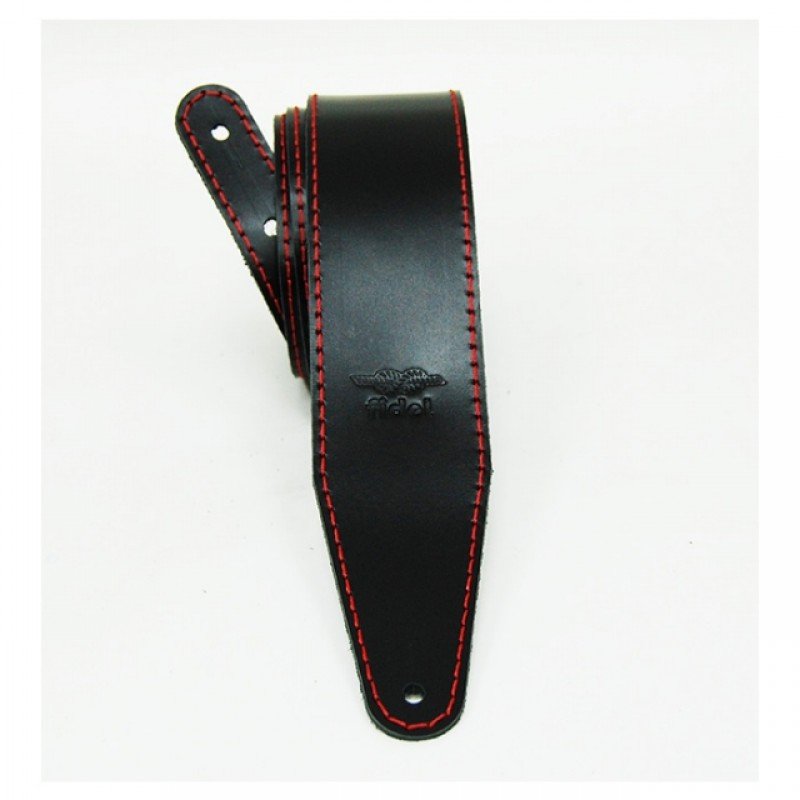 FL111044LP Premier Ремень для гитары, кожаный, черный, Fidel