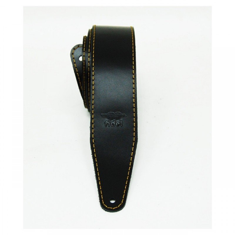 FL111047LP Premier Ремень для гитары, кожаный, черный, Fidel