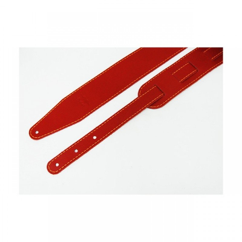 FL111057LP Premier Ремень для гитары, кожаный, красный, Fidel