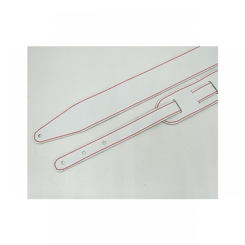 FL111059LP Premier Ремень для гитары, кожаный, белый, Fidel