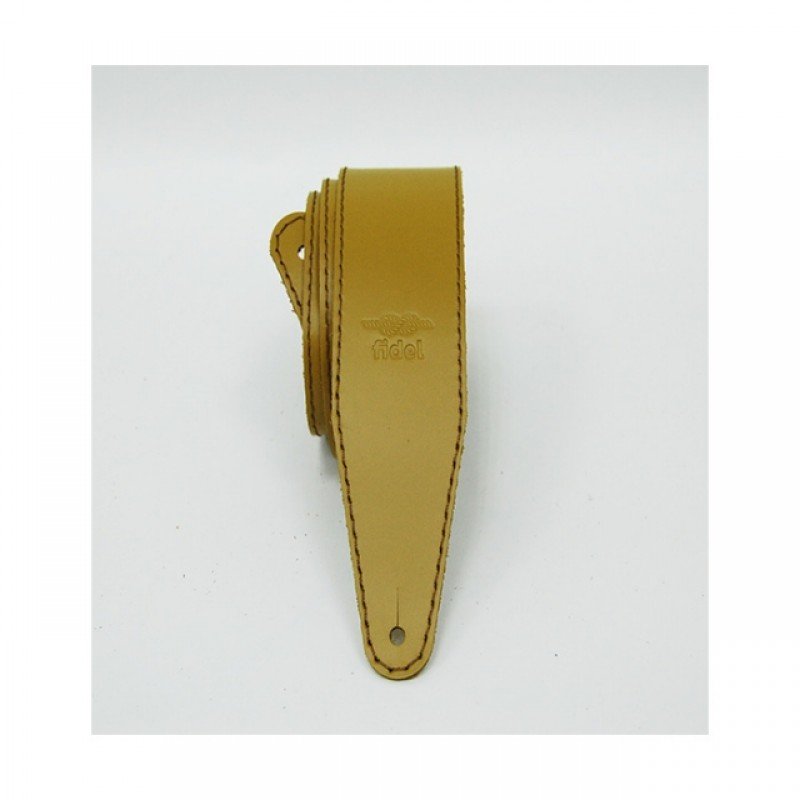 FL111061LP Premier Ремень для гитары, кожаный, горчица, Fidel