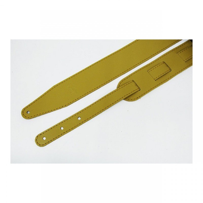 FL111072LP Premier Ремень для гитары, кожаный, горчица, Fidel