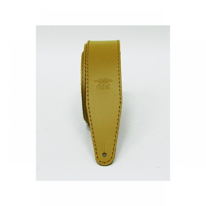FL111072LP Premier Ремень для гитары, кожаный, горчица, Fidel