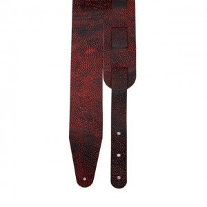 FL50001L Leather Ремень для гитары, кожаный, цвет лава, Fidel