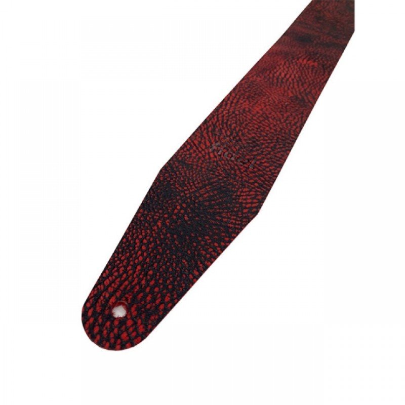 FL50001L Leather Ремень для гитары, кожаный, цвет лава, Fidel