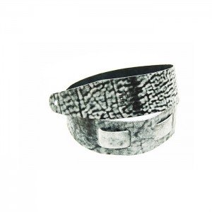 FL50037L Leather Ремень для гитары, кожаный, белые ночи, Fidel