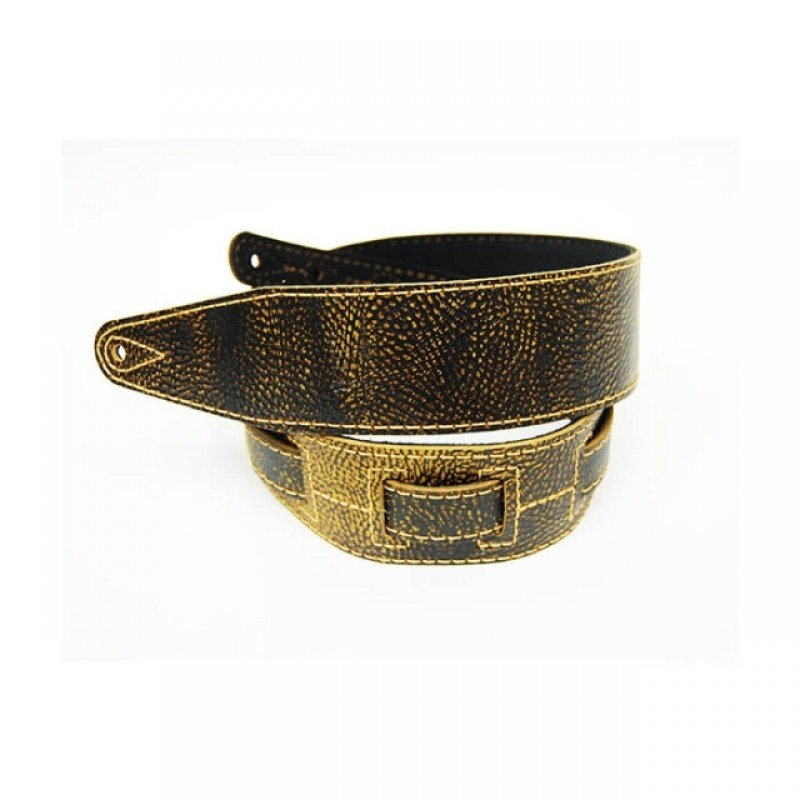 FL60008L21L Leather 21 Ремень для гитары, кожаный, гремучник, Fidel