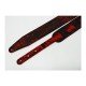 FL60022L21L Leather 21 Ремень для гитары, кожаный, огонь, Fidel