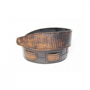 FL60041L21L Leather 21 Ремень для гитары, кожаный, Ржавое железо, Fidel