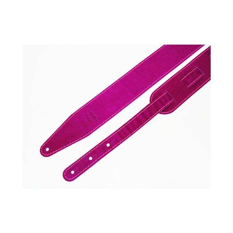 FL66013L11 Leather 11 Ремень для гитары, кожаный, фукси, Fidel