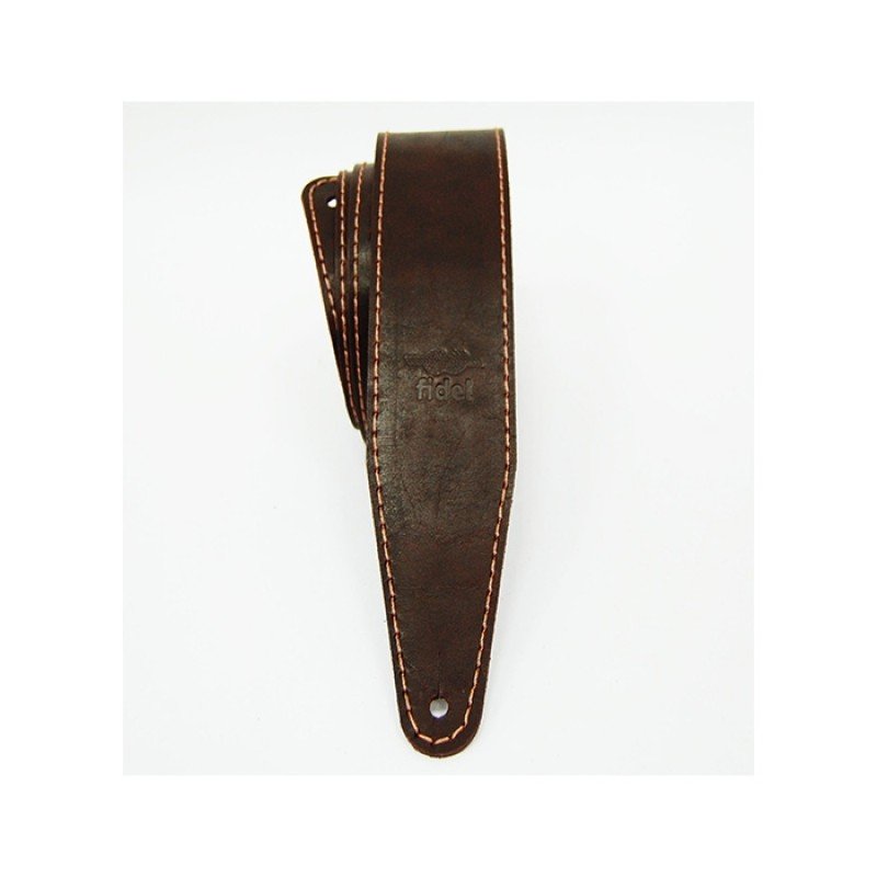FL66016L11 Leather 11 Ремень для гитары, кожаный, махагон, Fidel