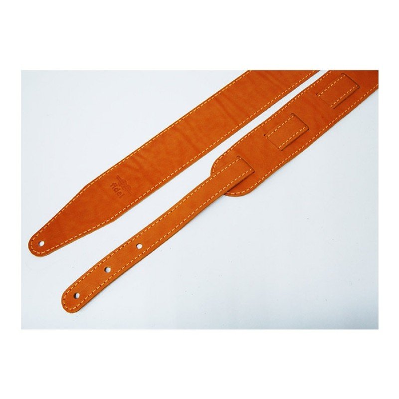 FL66025L11 Leather 11 Ремень для гитары, кожаный, абрикос, Fidel