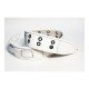 FL7000053CU Leather Custom Ремень для гитары, кожаный, белый, Fidel FL7000053CU Leather Custom Ремень для гитары, кожаный, белый, Fidel