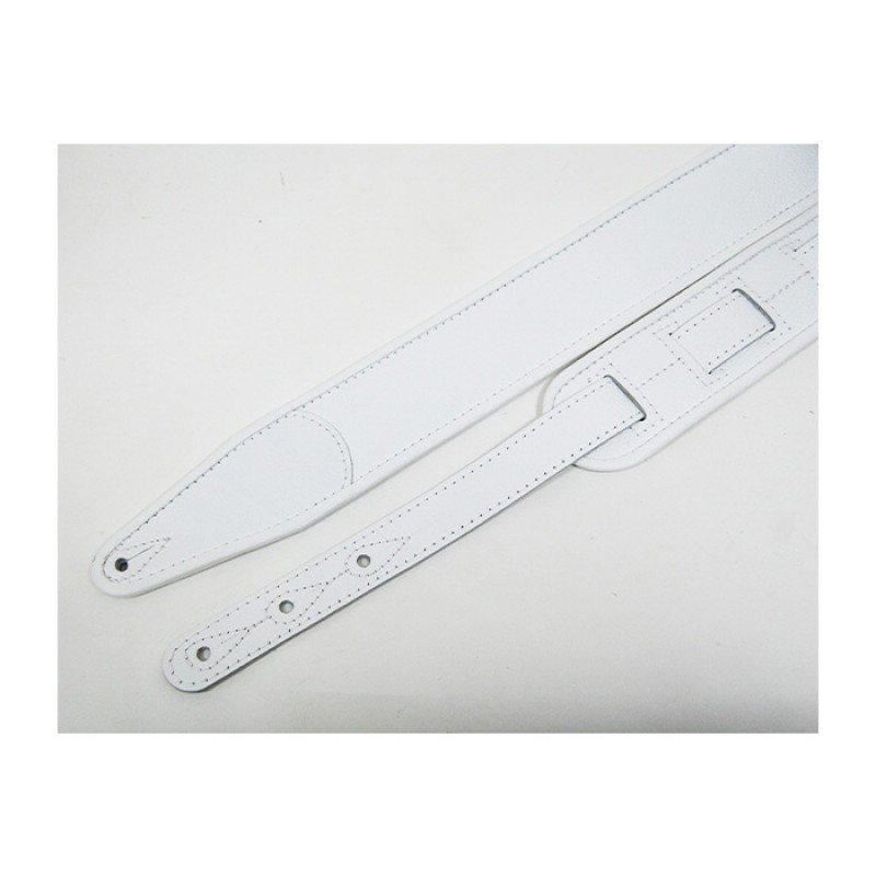 FL700005CU Leather Custom Ремень для гитары, кожаный, белый, Fidel