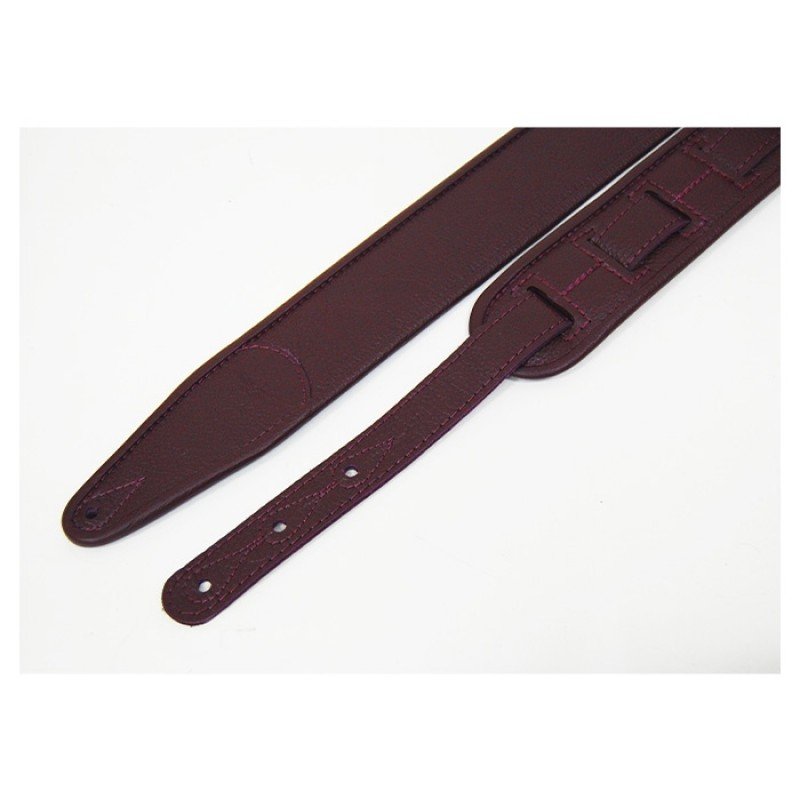 FL700006CU Leather Custom Ремень для гитары, кожаный, бордовый, Fidel