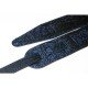 FL8001LT Leather Tigina Ремень для гитары, кожаный, Нептун, Fidel