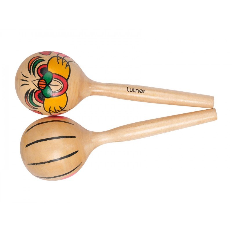 FLT-MA1750-3 Деревянные маракасы с мультипликацией, длина 30,5см, диам. 9,7см Fleet