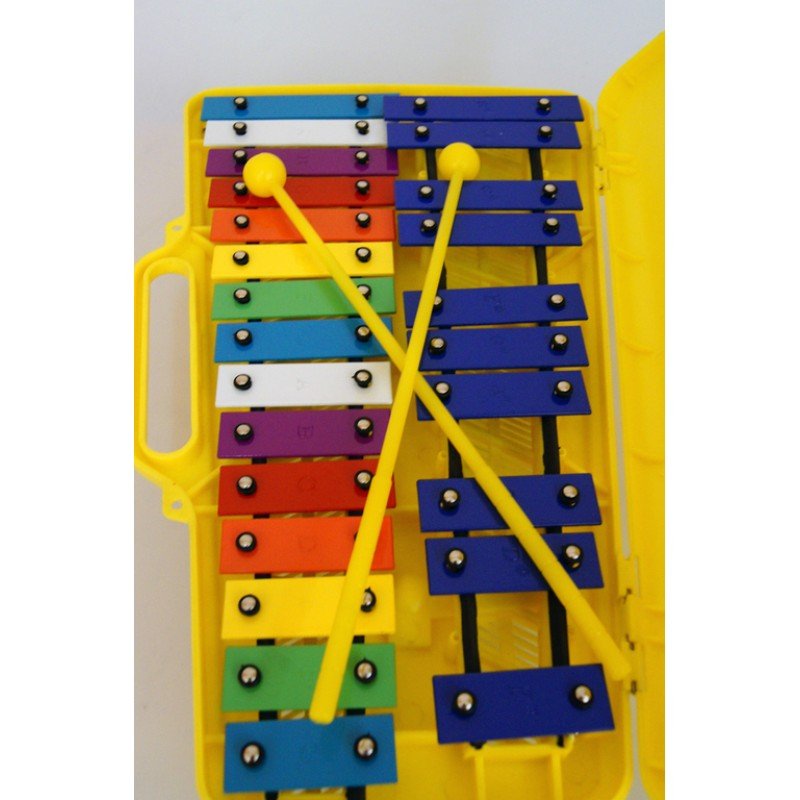 FLT-TL25S Металлофон 25 брусков, цветной чемоданчик Lutner