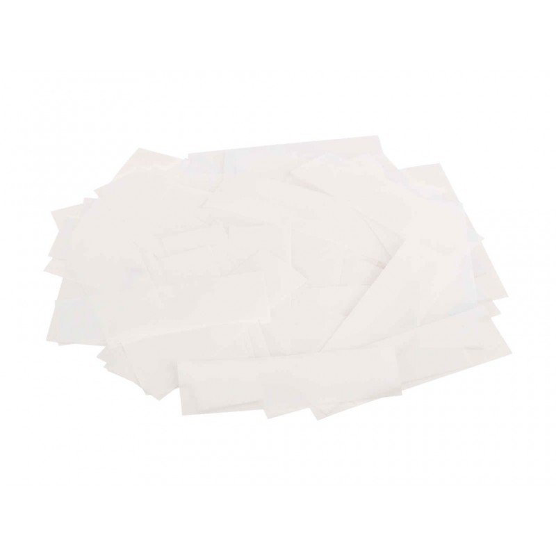 FMCWH Конфетти металлизированное 17х55мм, белый, упаковка 1 кг, LFocus